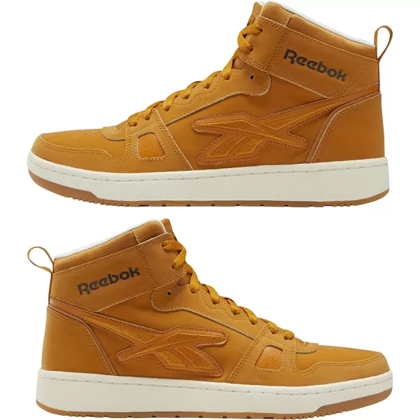 imageReebok UnisexAdult Resonator Mid Basketball ShoesRadiant OchreChalkDark Brown