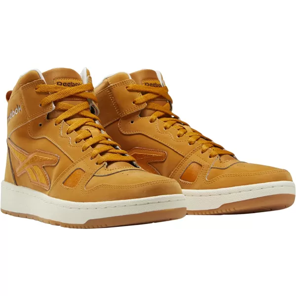 imageReebok UnisexAdult Resonator Mid Basketball ShoesRadiant OchreChalkDark Brown