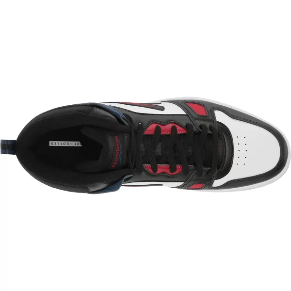 imageReebok UnisexAdult Resonator Mid Basketball ShoesWhiteBlackBatik Blue
