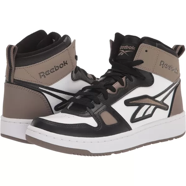 imageReebok UnisexAdult Resonator Mid Basketball ShoesWhiteBlackTrek Grey