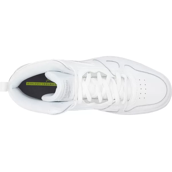 imageReebok UnisexAdult Resonator Mid Basketball ShoesWhitePure Grey