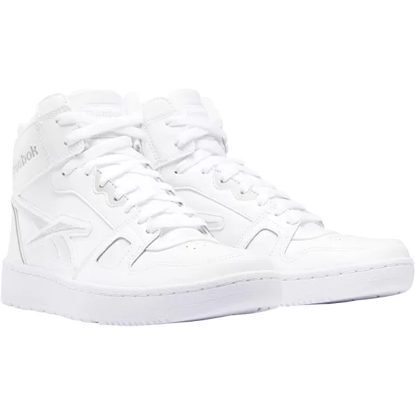 imageReebok UnisexAdult Resonator Mid Basketball ShoesWhitePure Grey