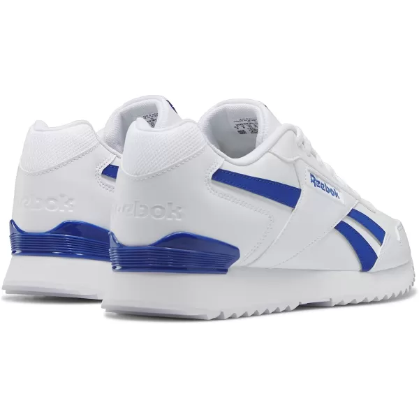 imageReebok UnisexAdult Royal Glide Ripple Clip SneakerWhiteVector Blue