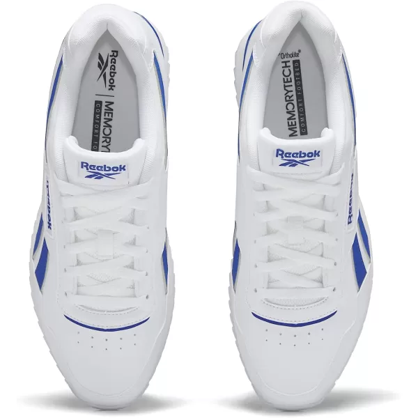 imageReebok UnisexAdult Royal Glide Ripple Clip SneakerWhiteVector Blue