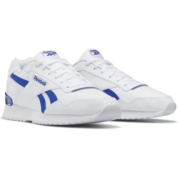 imageReebok UnisexAdult Royal Glide Ripple Clip SneakerWhiteVector Blue