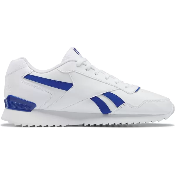 imageReebok UnisexAdult Royal Glide Ripple Clip SneakerWhiteVector Blue