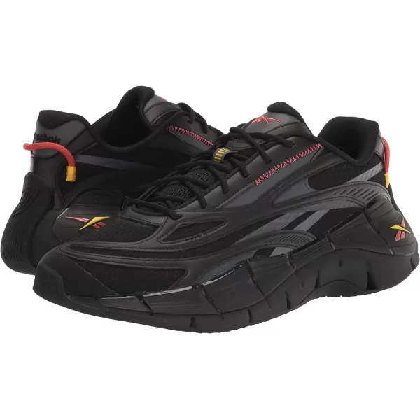 imageReebok UnisexAdult Zig Kinetica 25 SneakerBlackRhodonitePure Grey