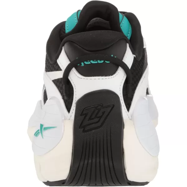 imageReebok UnisexAdult Zig Kinetica 25 SneakerBlackWhiteClassic Teal