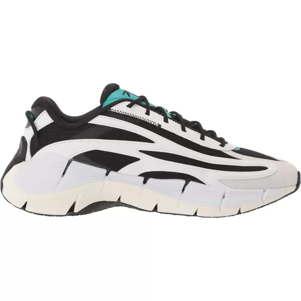 imageReebok UnisexAdult Zig Kinetica 25 SneakerBlackWhiteClassic Teal