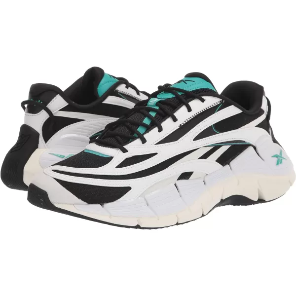 imageReebok UnisexAdult Zig Kinetica 25 SneakerBlackWhiteClassic Teal