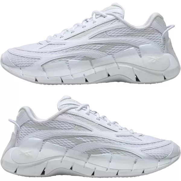 imageReebok UnisexAdult Zig Kinetica 25 SneakerChalkPure Grey