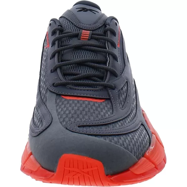 imageReebok UnisexAdult Zig Kinetica 25 SneakerPure GreyOrange Flare