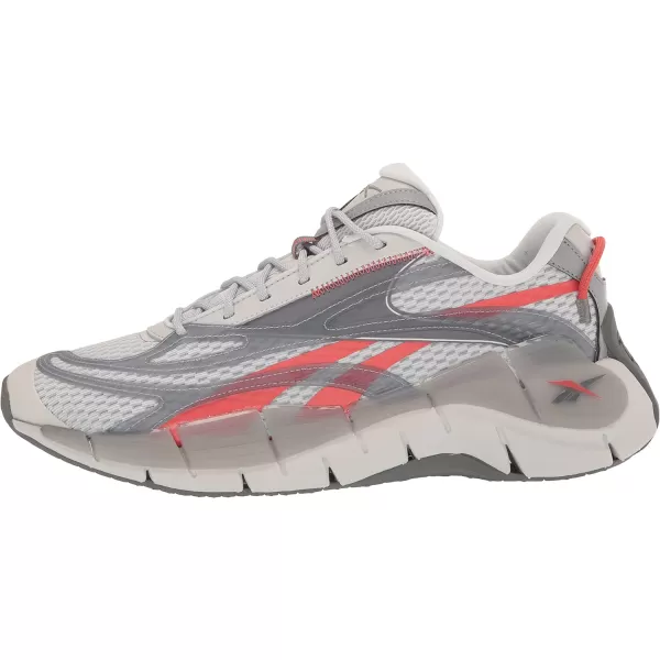 imageReebok UnisexAdult Zig Kinetica 25 SneakerPure GreyRhodonite