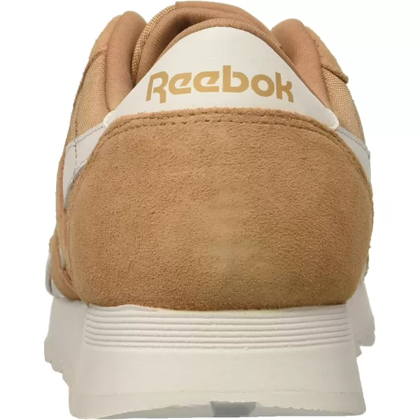 imageReebok UnisexChild Boys Classic Nylon SneakerBare BrownWhite