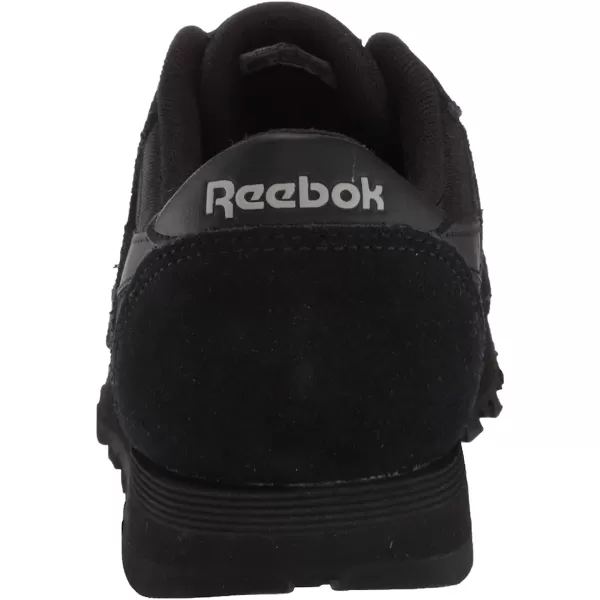 imageReebok UnisexChild Boys Classic Nylon SneakerBlackBlackCarbon