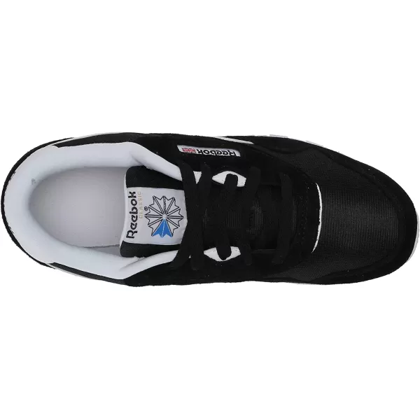 imageReebok UnisexChild Boys Classic Nylon SneakerBlackBlackWhite