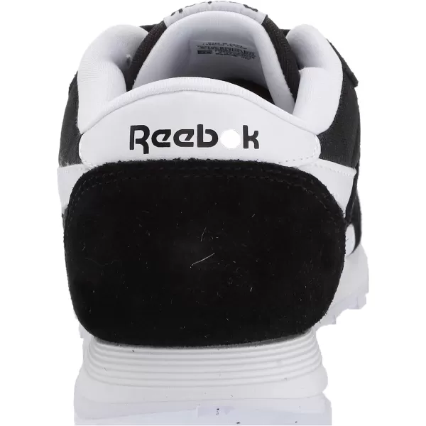 imageReebok UnisexChild Boys Classic Nylon SneakerBlackBlackWhite