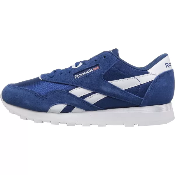 imageReebok UnisexChild Boys Classic Nylon SneakerBunker BlueWhite