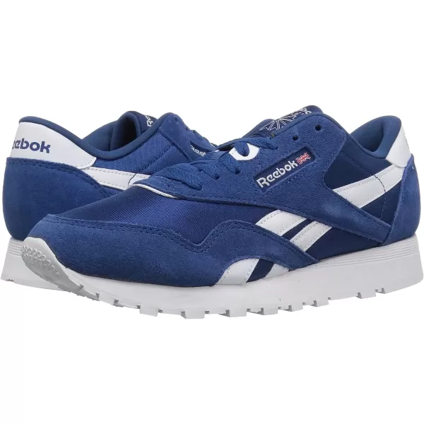 imageReebok UnisexChild Boys Classic Nylon SneakerBunker BlueWhite