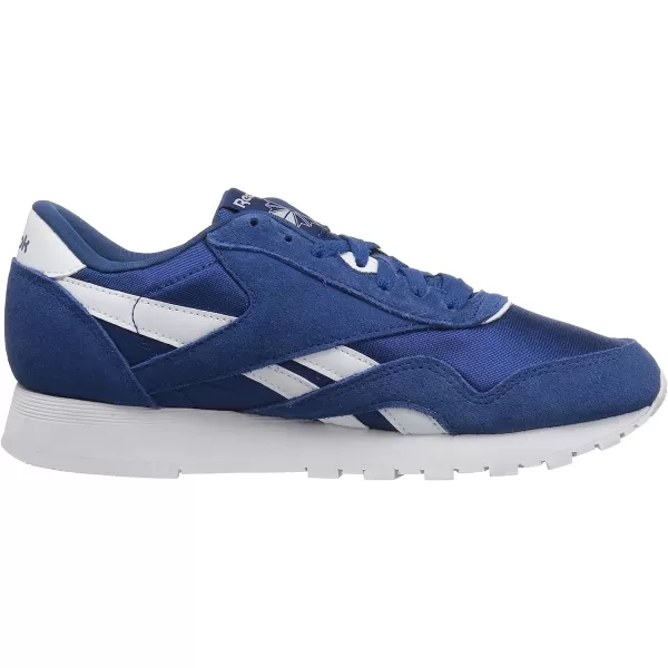 imageReebok UnisexChild Boys Classic Nylon SneakerBunker BlueWhite