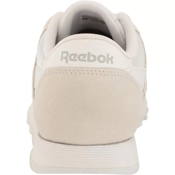 imageReebok UnisexChild Boys Classic Nylon SneakerWhiteLight Grey