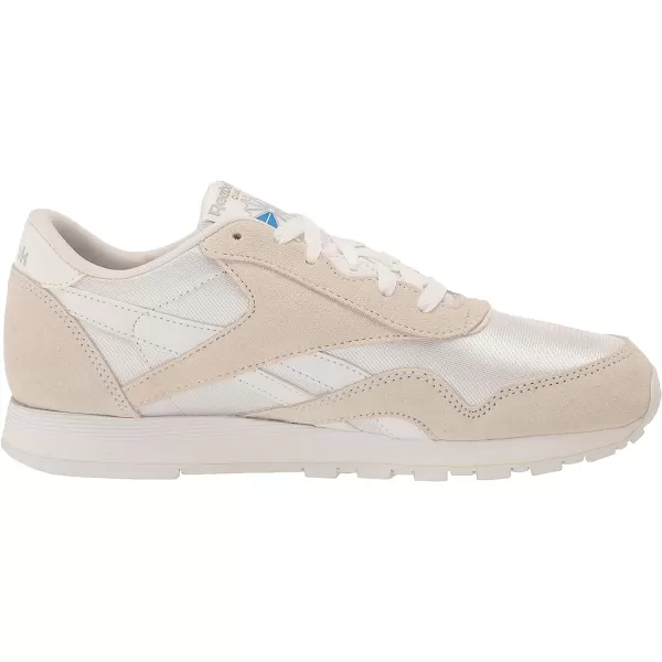 imageReebok UnisexChild Boys Classic Nylon SneakerWhiteLight Grey