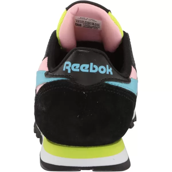 imageReebok UnisexChild Classic Leather SneakerBlackWhiteDigital Blue