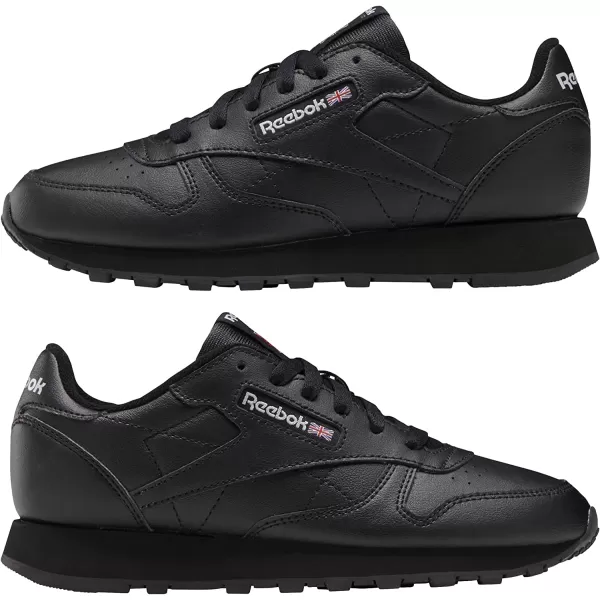 imageReebok UnisexChild Classic Leather SneakerCore BlackCore BlackCore Black