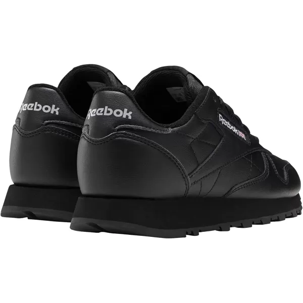 imageReebok UnisexChild Classic Leather SneakerCore BlackCore BlackCore Black