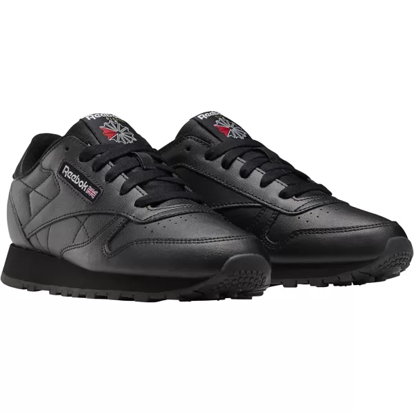 imageReebok UnisexChild Classic Leather SneakerCore BlackCore BlackCore Black