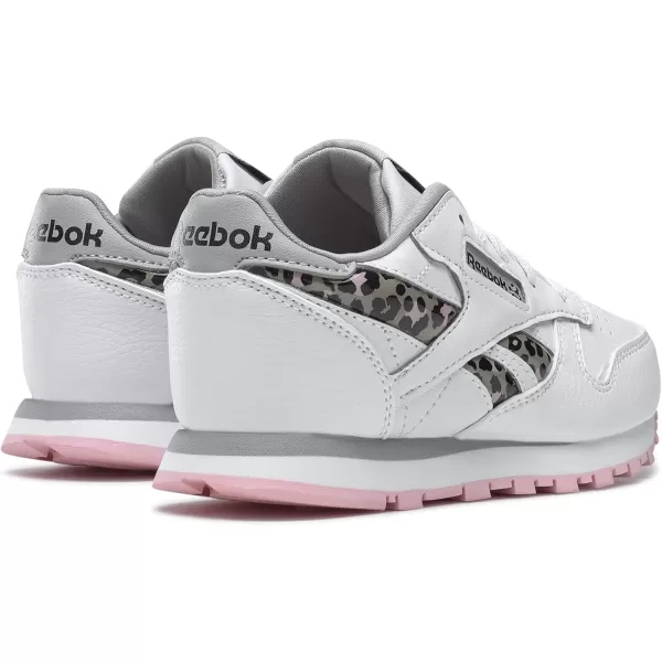 imageReebok UnisexChild Classic Leather SneakerFtwr White Pure Grey 3 Core Black