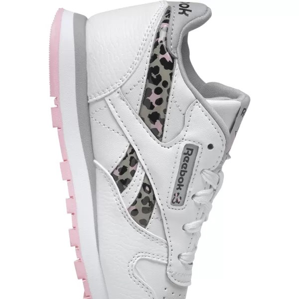 imageReebok UnisexChild Classic Leather SneakerFtwr White Pure Grey 3 Core Black