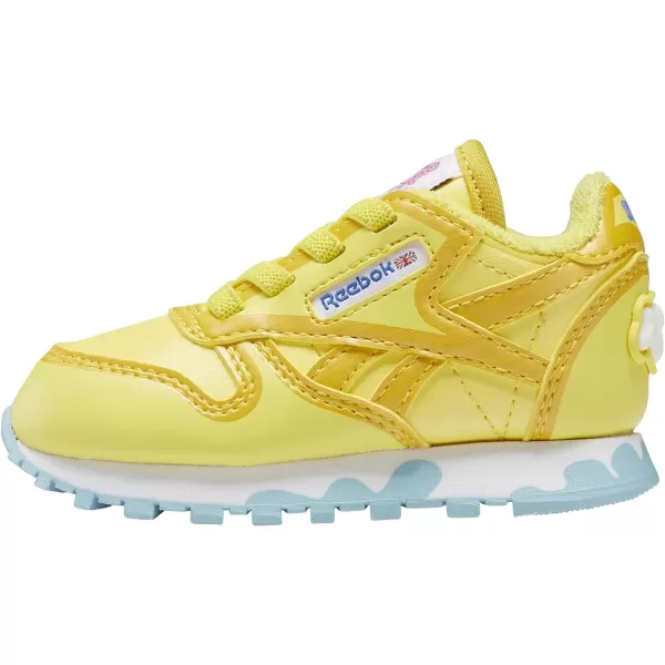 imageReebok UnisexChild Classic Leather SneakerPeppa Pig YellowBrave BlueWhite