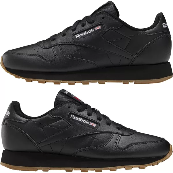 imageReebok UnisexChild Classic Leather SneakerReefresh BlackGum