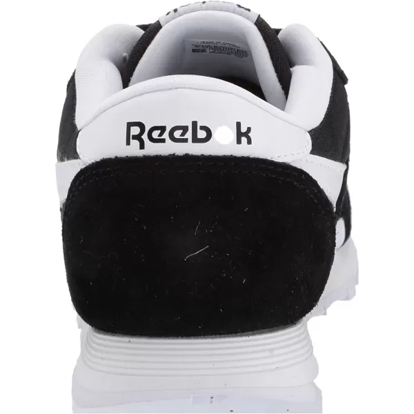 imageReebok UnisexChild Classic Nylon SneakerBlackWhite