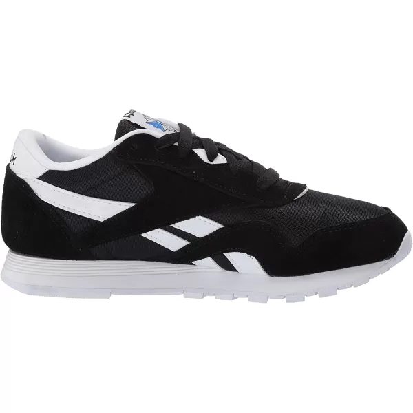 imageReebok UnisexChild Classic Nylon SneakerBlackWhite