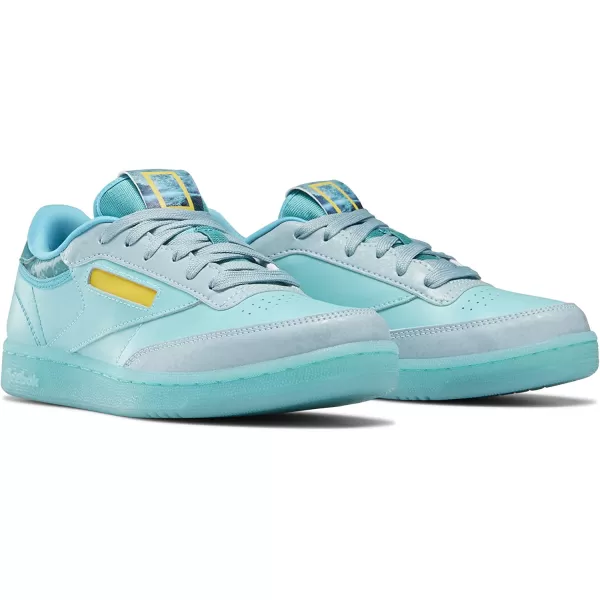 imageReebok UnisexChild Club C SneakerNational GeographicOcean ThemePacific Blue