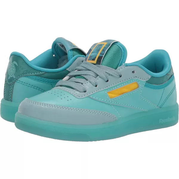 imageReebok UnisexChild Club C SneakerNational GeographicOcean ThemePacific Blue