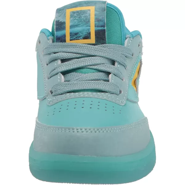 imageReebok UnisexChild Club C SneakerNational GeographicOcean ThemePacific Blue