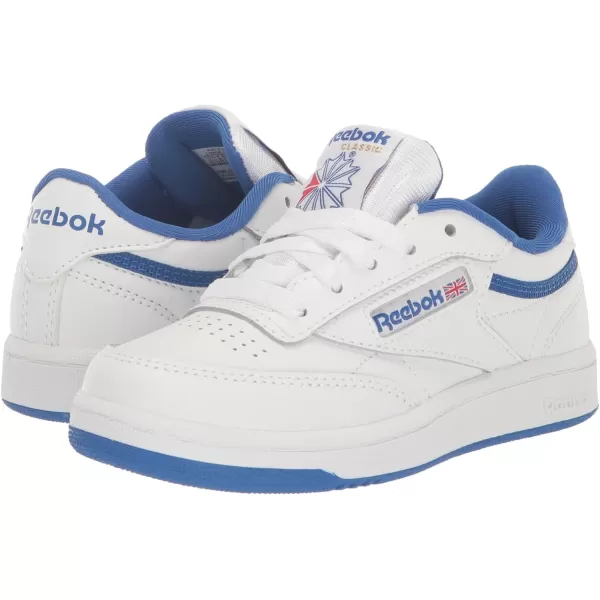 imageReebok UnisexChild Club C SneakerWhiteVector BlueVector Red