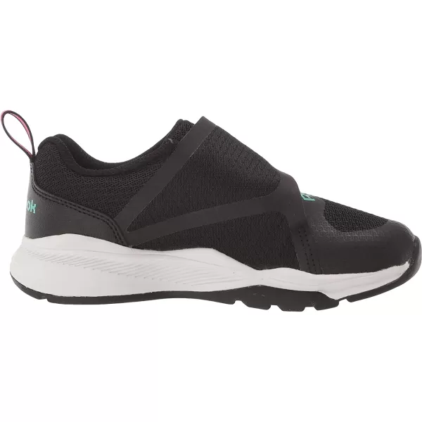 imageReebok UnisexChild Equal Fit Adaptive Running ShoeBlackAtomic PinkWhite