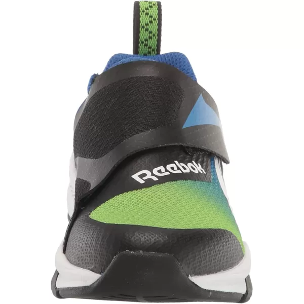 imageReebok UnisexChild Equal Fit Adaptive Running ShoeBlackVector Blue