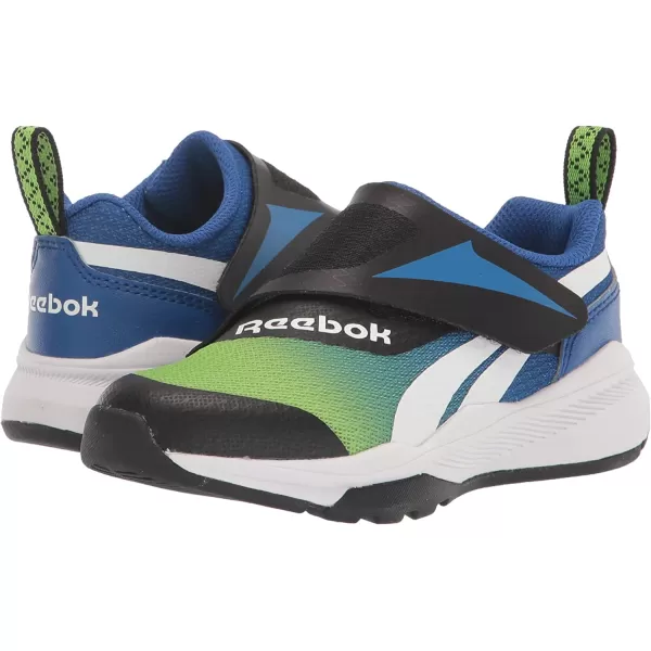 imageReebok UnisexChild Equal Fit Adaptive Running ShoeBlackVector Blue