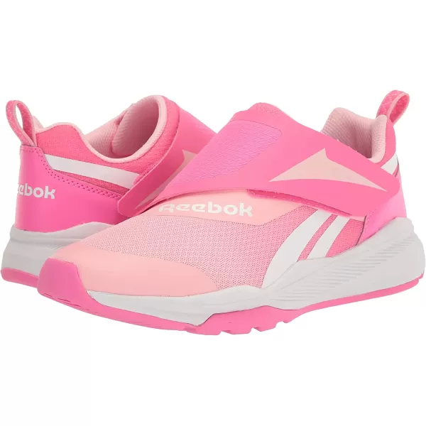 imageReebok UnisexChild Equal Fit Adaptive Running ShoePink GlowWhite