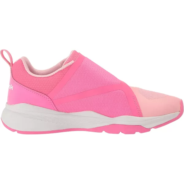 imageReebok UnisexChild Equal Fit Adaptive Running ShoePink GlowWhite