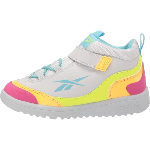 imageReebok UnisexChild FS Hi Sneaker  Pure GreyAcid YellowDigital Blue