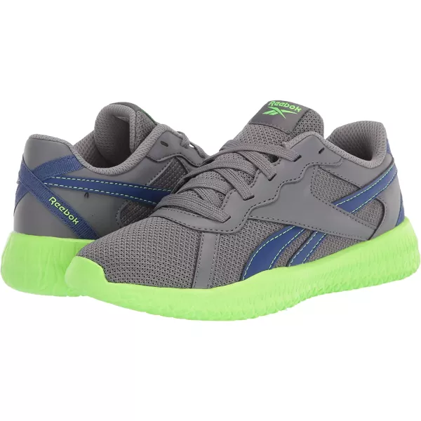 imageReebok UnisexChild FS Hi Sneaker in Grey and Neon