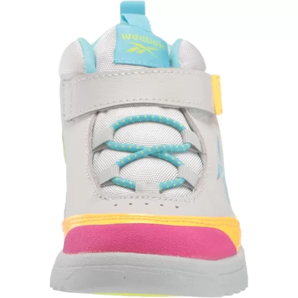 imageReebok UnisexChild FS Hi SneakerPure GreyAcid YellowDigital Blue