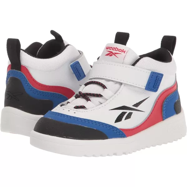 imageReebok UnisexChild FS Hi SneakerWhiteVector BlueVector Red