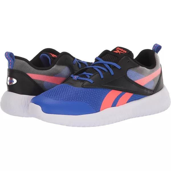 imageReebok UnisexChild Flexagon Energy 30 Cross TrainerBlackCourt BlueOrange Flare